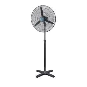 Factory Direct Industrial Air Circulator Electric Standing Fans Large Powerful Motor High Speed Pedestal Metal Warehouse Use