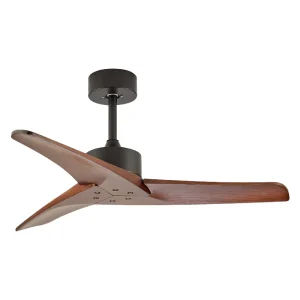 Factory Direct Modern LED Ceiling Fans Remote Control Brushless DC Motor Metal Wood Blades 3 Speed 2 Year Warranty Living Room