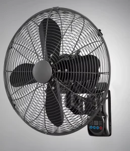 Factory Direct Sale 16 Inch 3 Speed Remote Control Air Circulator Tilt Adjustable Oscillating Retro Metal Wall Mounted Fan
