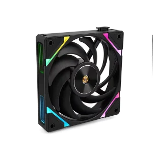 Factory Direct Sale Black 4pin 12V DC CPU Air Cooler Fan Rainbow RGB LED Pc Cooling Fan for Gaming Computer Case