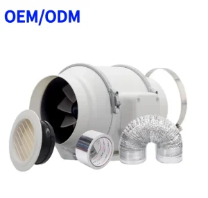 Factory Direct Sale Electric AC 220V 240V Duct Axial Fan Ball Bearing Exhaust Ventilation for Home Restaurant Farm OEM ODM air