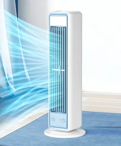 Factory Direct Sale Tower Fan Bedroom 25ft s Smart Standing Fan 90 Oscillating Bladeless Remote USB Powered Table Fan with Light