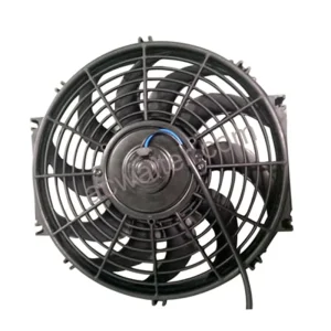 Factory Direct Sell 12″Curved 80W 12 24V Auto Universal Radiator Cooling Fan Universal Radiator Cooling Fan
