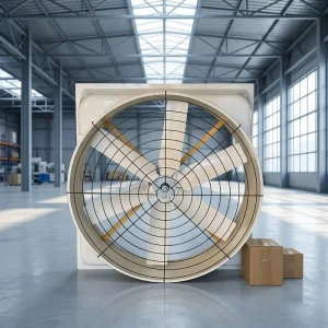 Factory Electric FRP Industrial Wall Mounted Duct Axial Exhaust Ventilation Fan with Fiber Glass Blade