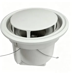 Factory Heavy Duty 110V/220V Silent 12 inch Axial Flow Duct Exhaust Fan Anti backflow Valve Household LED 45W 2 Year