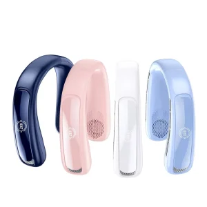 Factory High Quality Wearable Neck Fan Hands Free Digital Display Outdoor Rechargeable Air Cooling Portable Bladeless