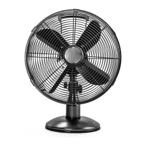 Factory Hot Selling 12 Inch Retro Style Electric Mechanical Control Low Noise High Performance Metal Table Fan
