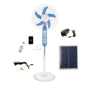 Factory Hot Selling 12V DC Solar Stand Fan 16 18 Inch Ventilador Recargable Bathroom Fan Mechanical Timer for Outdoor Use