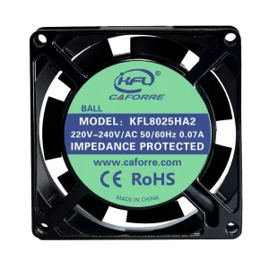 Factory KFL8025 8cm 80x80x25mm 220V 0.14A AC Axial Flow Fan Cooling Fan Electric OEM ODM 100% Copper Motor Waterproof for