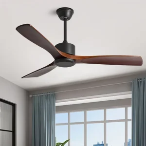 Factory LED Ceiling Fan Lamp Straight Leaf Modern for Dining Living Room for Hotel Apartment New for Hot