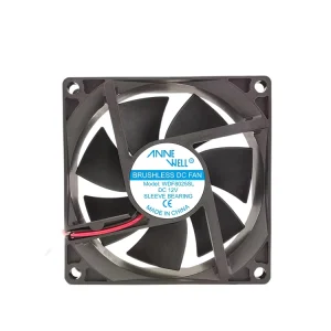 Factory Low Price Small Cooling Fan for Speaker 80x80x25mm High Airflow High Speed 80mm 8025 12v 24v Silent Brushless Dc Pc Fan