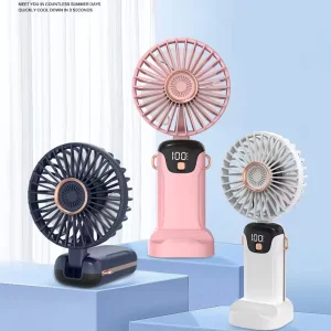 Factory New Arrivals USB Rechargeable Portable Handheld Mini Fan Foldable Wearable Phone Holder Car Outdoor Household Battery