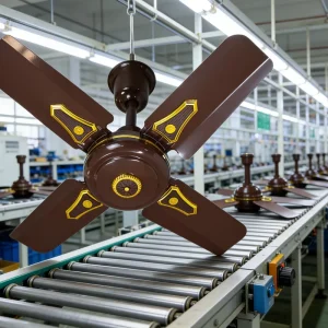 Factory Price 4 Blade 24 Inch Electric Metal AC Ceiling Fan 5 Speeds Household Hotel Use Class Energy Efficiency Quiet