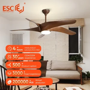 Factory Price 5 Speed Ce Rohs Led Ceiling Fan Light Remote Control 60 Inch Large Fandelier Ceiling Fans with Light