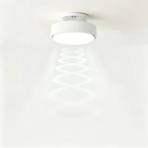 Factory Price Bladeless Invisible Fan LED DC Motor Modern Minimalist Integrated Ceiling Fan Light Bedroom Children’s Room