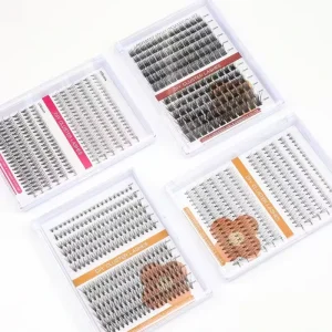 Factory Price Heat Bonded Premade Fan Lashes 10D 20D 30D 40D Pre Made Fan Eyelash Extension Professional Supplies