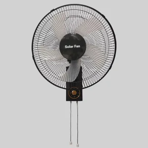 Factory Price Home Appliances 16 Inch Mechanical Control Plastic Wall Fan Solar Panel 3 Speed High Velocity for Outdoor RV Use