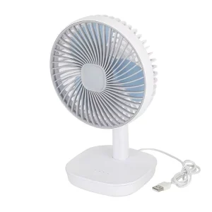 Factory Price Low Power Consumption USB Desktop Fan 4 High Speed Rechargeable Small Table Fan