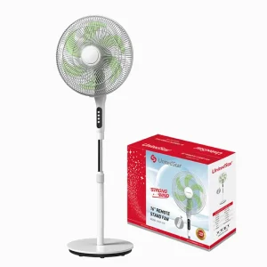 Factory Price New Design 16″ Oscillating Base Electric Pedestal Fan 50Hz 6 Blades High Quality Floor Fan Remote Control