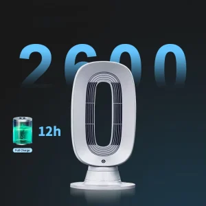 Factory Price Rechargeable Electric Fans Portable 4 Speed Air Circulation Rechargeable Table Fan With Led Light