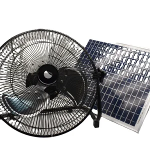 Factory Professional Production Solar Charging Fan 12 Inch 14 Inch with Solar Panel