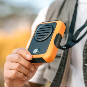 Factory Rechargeable 2000mAh Brushless Motor Portable Outdoor Waist Clip Neck Hanging Fan