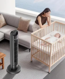 Factory Remote Control Tower & Pedestal Fans Leafless Ventilateur Stand Fan Cooler Bladeless 70° Automatic Oscillation Tower Fan