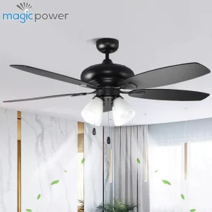 Factory Retro Classic 52 Inch Silent 5 Blades AC Motor Ceiling Fan Living Room Chandelier Decorative Household