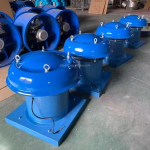 Factory Roof Mounted Axial Exhaust Fan High Temperature Resistant Fire Smoke Ventilator Rainproof Rooftop Smoke Extractor