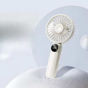Factory Sale Portable Mini Handheld Plastic Fan Foldable USB Charging Multi Speed with Light for Household Car Hotel Use