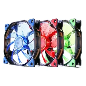 Factory Supply 120mm Hydraulic Bearing 15LED Silent Computer PC Case Fan 12cm Cooling Fan