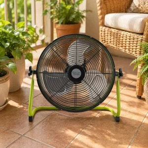 Factory Supply 14 Inch DC Motor 12 Speed 25W Solar Rechargeable Table Fan with Solar Panel