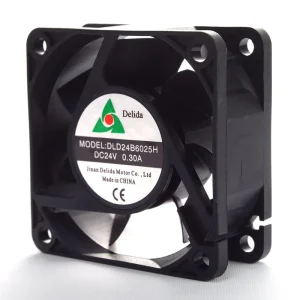 Factory Supply DC Axial Cooling Fan 60x60x25mm 24V PBT Blades Electric Heat Extractor Kitchen Fan with OEM ODM Support