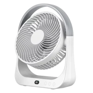 Factory Supply Mechanical Table Air Circulator Fan 6 Speed Adjustable Timer LED Display Portable Outdoor & Car Use OEM Support