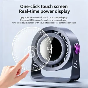 Factory Supply Portable Turbo Desk Circulation Fan USB Rechargeable Desktop Wall Mount Digital Display Table Fan Customizable