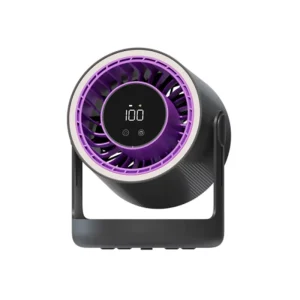 Factory new trending Brushless Motor 3600mAh battery Touch Digital display storage lamp Wall Mount high speed desktop fan