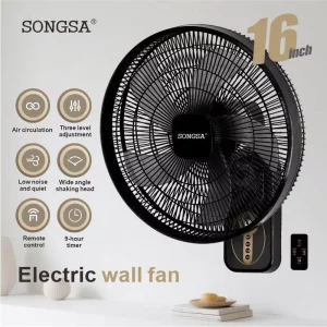Factory wall fan 16 inch wall fans with remote control Adjustable Angles Wide Coverage wall mount fans for room