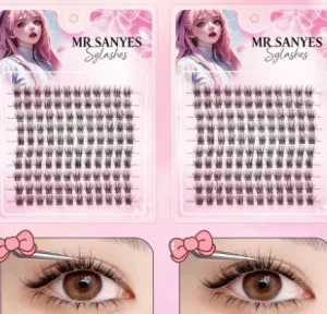 Fan Eyelash Self Adhesive High Density Cruelty Free Russian Volume 3D 5D Cluster Lashes for Daily Beauty and Glamour