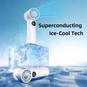 Fan FS2666 Portable Electric USB Rechargeable Charging Mini Handheld Fan Digital Display Convenient Summer Fan