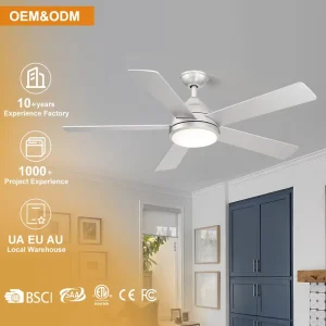 Fancy 52 Inch Modern Fandelier Ceiling Fan with Light and Remote Control