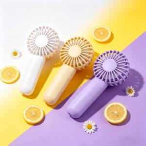 Fans Electric Handy Rechargeable Personal Small Cooling LED Light USB Mini Portable Handheld Fan Household Low
