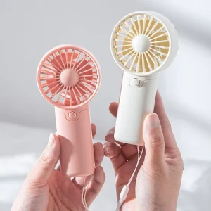 Fans Hand Held 4 Blade Mini Battery Powered Ultra Quiet Portable Handheld Fan Wearable