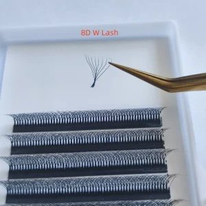 Faux Mink 8D W Lashes Easy Fan Blooming Eyelash Extensions Mesh Weave Cross Grafting