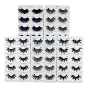 Faux Mink Lash Lightweight Super Soft Comfortable Handmade Full Strip Lashes Silk Mink Eyelashes Vendor