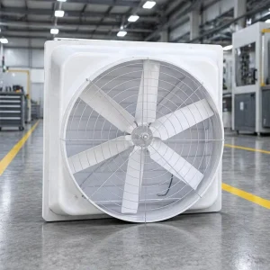 Fiberglass Cone Fan Aerodynamic Design for Greenhouse Air Cooling and Effective Humidity Control