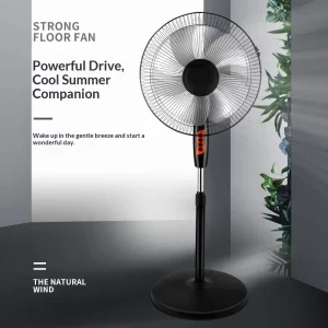 Floor Fans 110 220V Bedroom Modern Household Stand 16 Inch Mechanical Control With 3 Speed