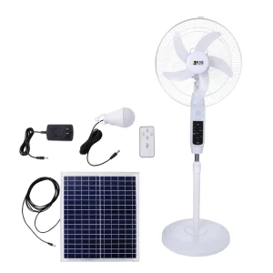 Floor Solar Fan with Solar Panel Solar Fan Energy Conservation Electric Rechargeable Fan