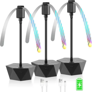 Fly Fans for Tables Rechargeable Fly Repellent Fans Indoor Outdoor Food Fans Keep Flies Away