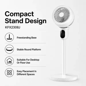 Free Sample Available Heavy Duty Electric Oscillating 45W Plastic Smart Air Circulator Fan Household Ceiling Tent BBQ