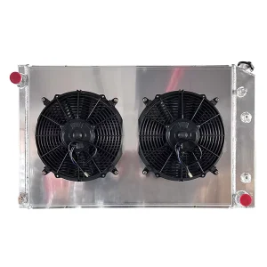 Full Aluminum Water Tank Radiator with Fan Shroud for Chevrolet Blazer C10 C20 C30 Suburban K20 GMC C1500 C2500 C3500